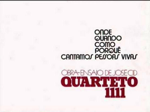 Onde Quando Como Porque Cantamos Pessoas Vivas by Quarteto 1111